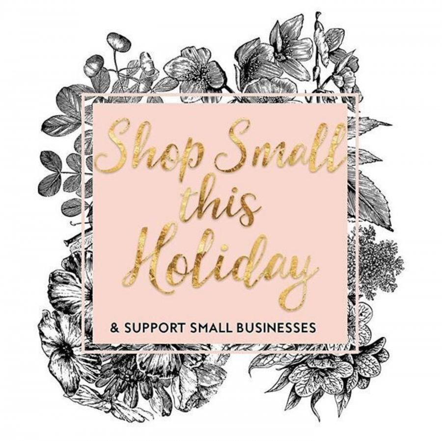 Stephanie, owner of Giggleblossom boutique, posted this image on her stores Instagram in order to promote Shop Small Saturday, saying, Make it a point to shop small this season! 