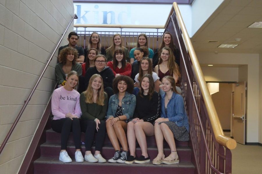 The staff of The Legend, the yearbook, pose together for a picture before the mandatory closing of CCSD schools went into effect. The staff worked hard all year to produce this years yearbook, making sure to commemorate this unique time in history. Every senior should have access to the memories and photos on every page and thats why the yearbook staff has created a way for yearbooks to be donated to seniors who wouldnt have access otherwise. 