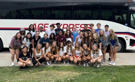 Leadership takes one final photo as they head to a Student Leadership summer camp.